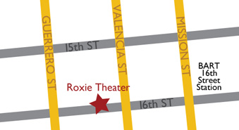 Roxie Theater map