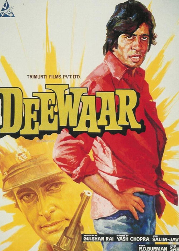 Poster for "Deewaar," directed by Yash Chopra